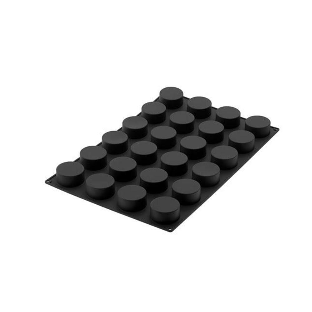 X1ST SQ060 - 60X40 SILICONE MOULD N.24 CYLINDERS ø70 H 35 MM