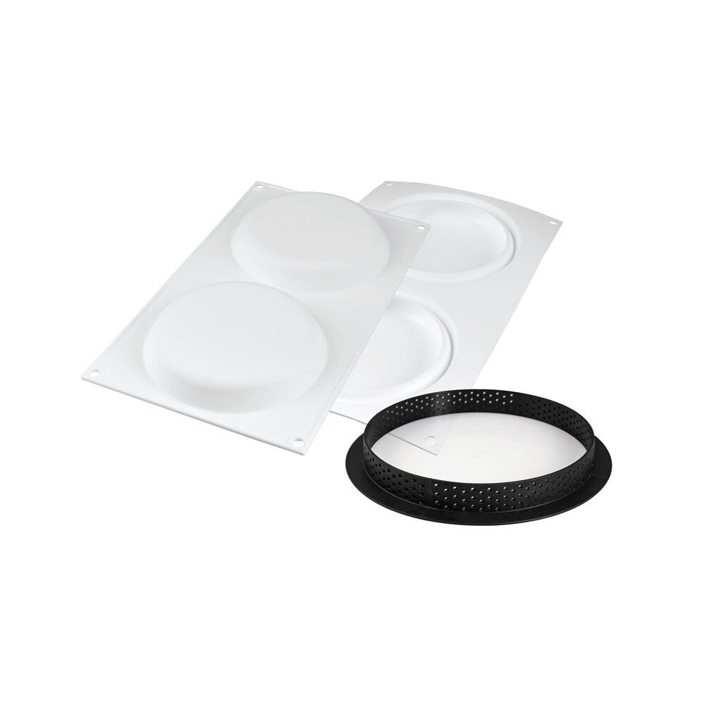 X1ST KIT TARTE RING ø150 MM -SET SIL. MOULD ø122 MM +2 RINGS