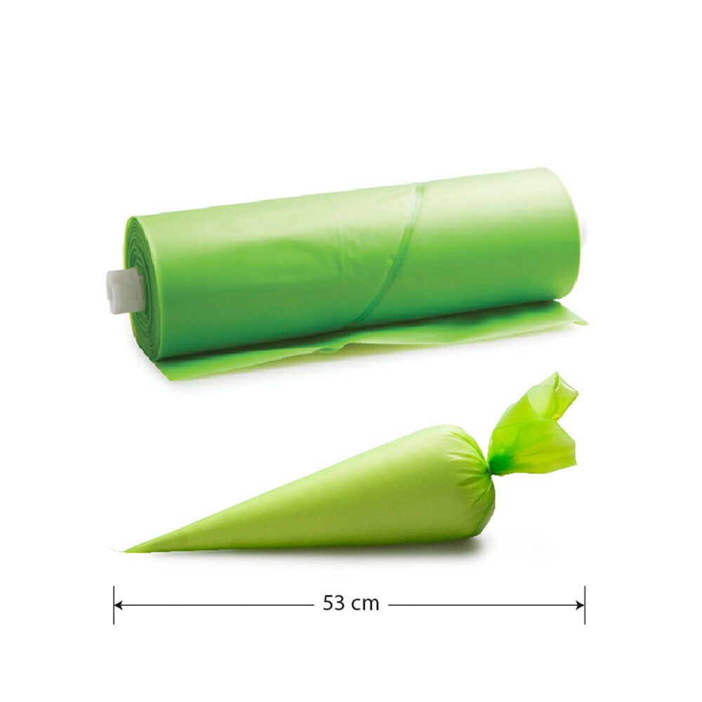 X100PCS POCHES JETABLE VERT 53/DISP AVEC GRIP