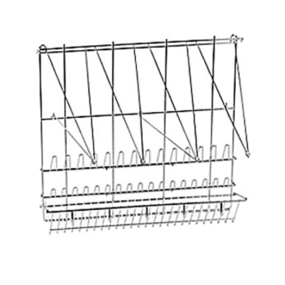 SUPPORT POUR POCHES+DOUILLES INOX_