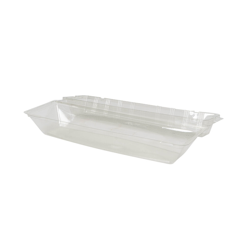 C/150PC EMBALLAGE BAGUETTE RPET AVEC COUVERCLE DE CHARNIERE