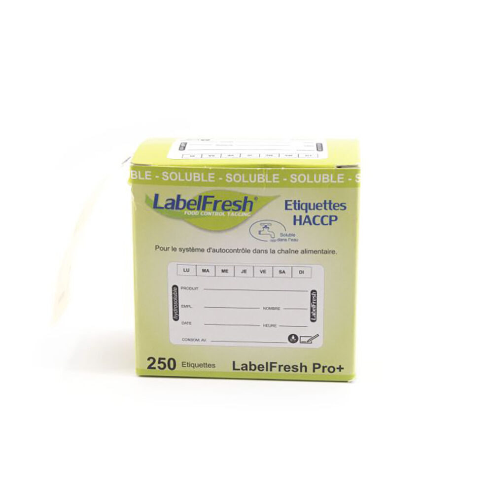 ROULEAU LABELFRESH 7 JOURS 250PCS