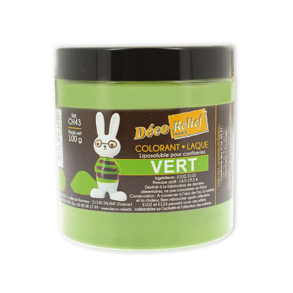 X 100GR POWDER DECO GREEN CHOCOLATE COLORING