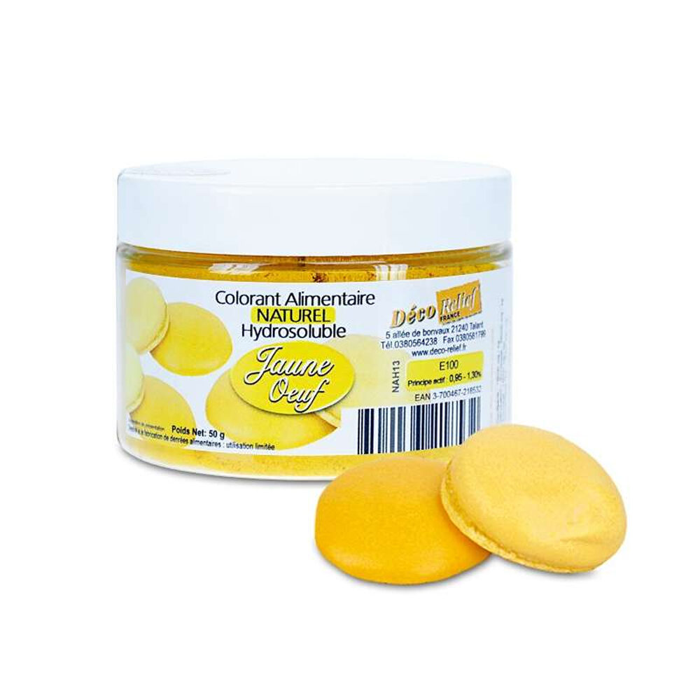 Colorant poudre d'origine naturelle bio - jaune moutarde