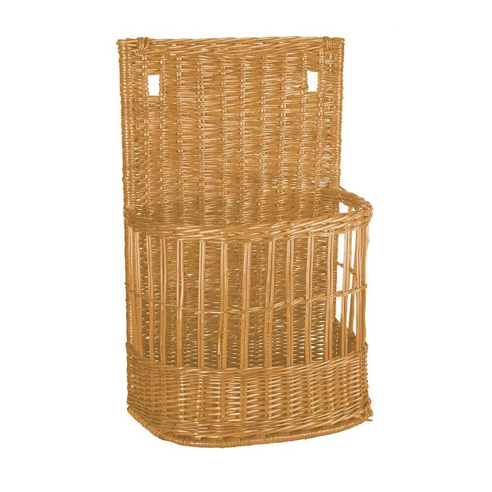 X1PC WICKER BAGUETTE BASKET BEIGE 28X45CM H70CM