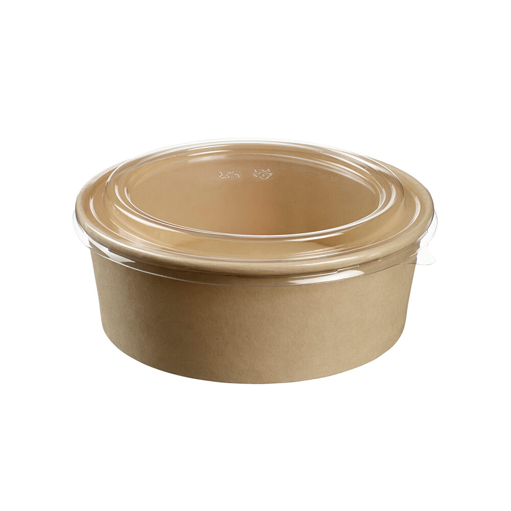 X200PC SALADIER ROND + COUVERCLE FIBRE DE BAMBOU D190/85MM 1