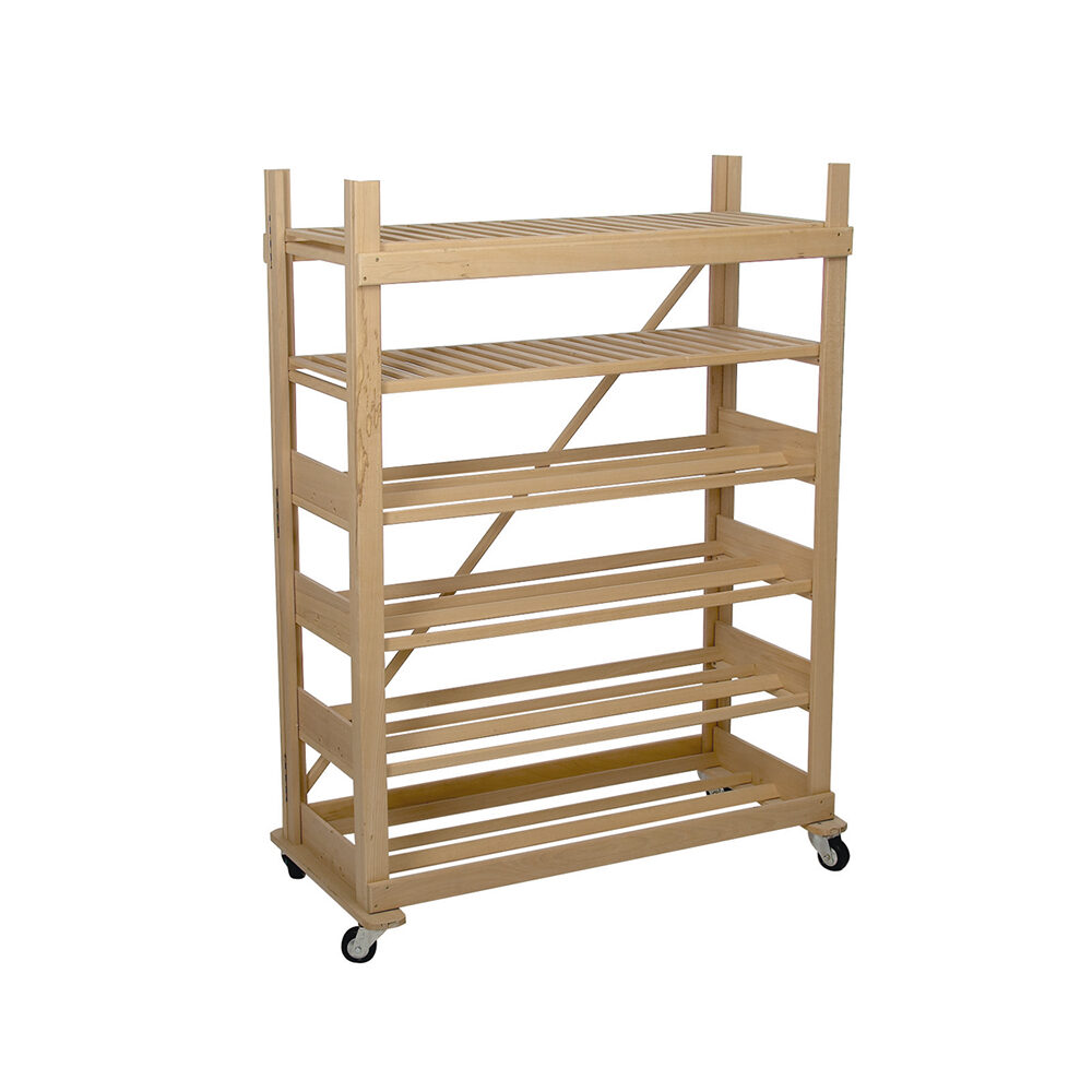 728 120 08XRAYON A PAIN DOUBLE HÊTRE 1,25M 8 ETAGES LATTIS