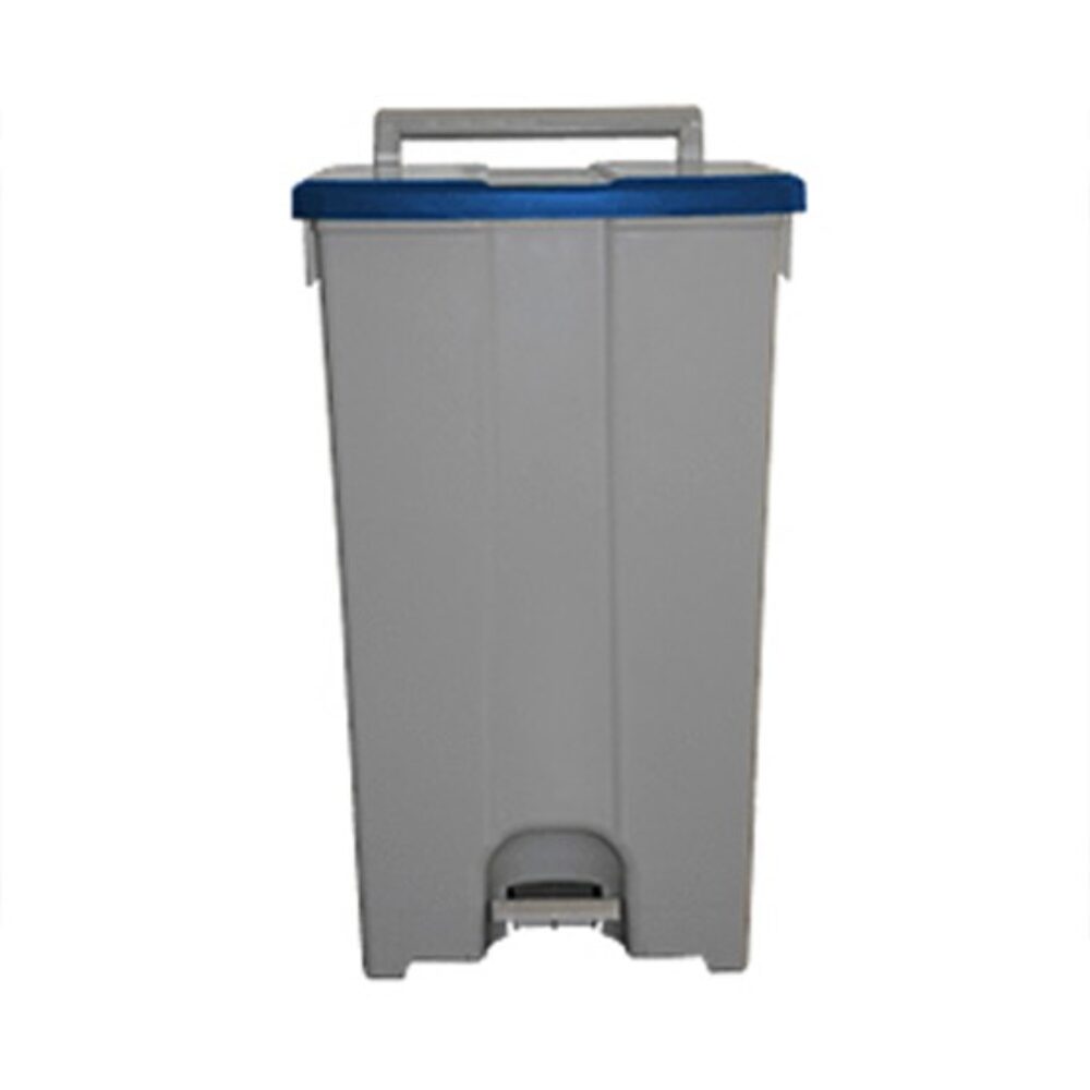 COLLECT.DECH.PLAST./COUV.BLEU 90L 47X51XH93CM