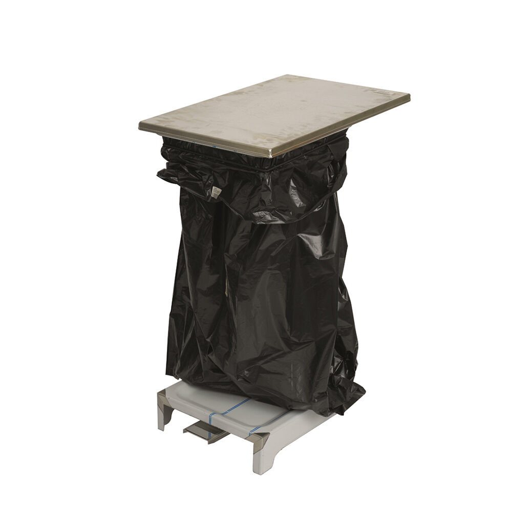 COLLECTEUR DECH. INOX/OUVERT 110L 45X36XH82CM