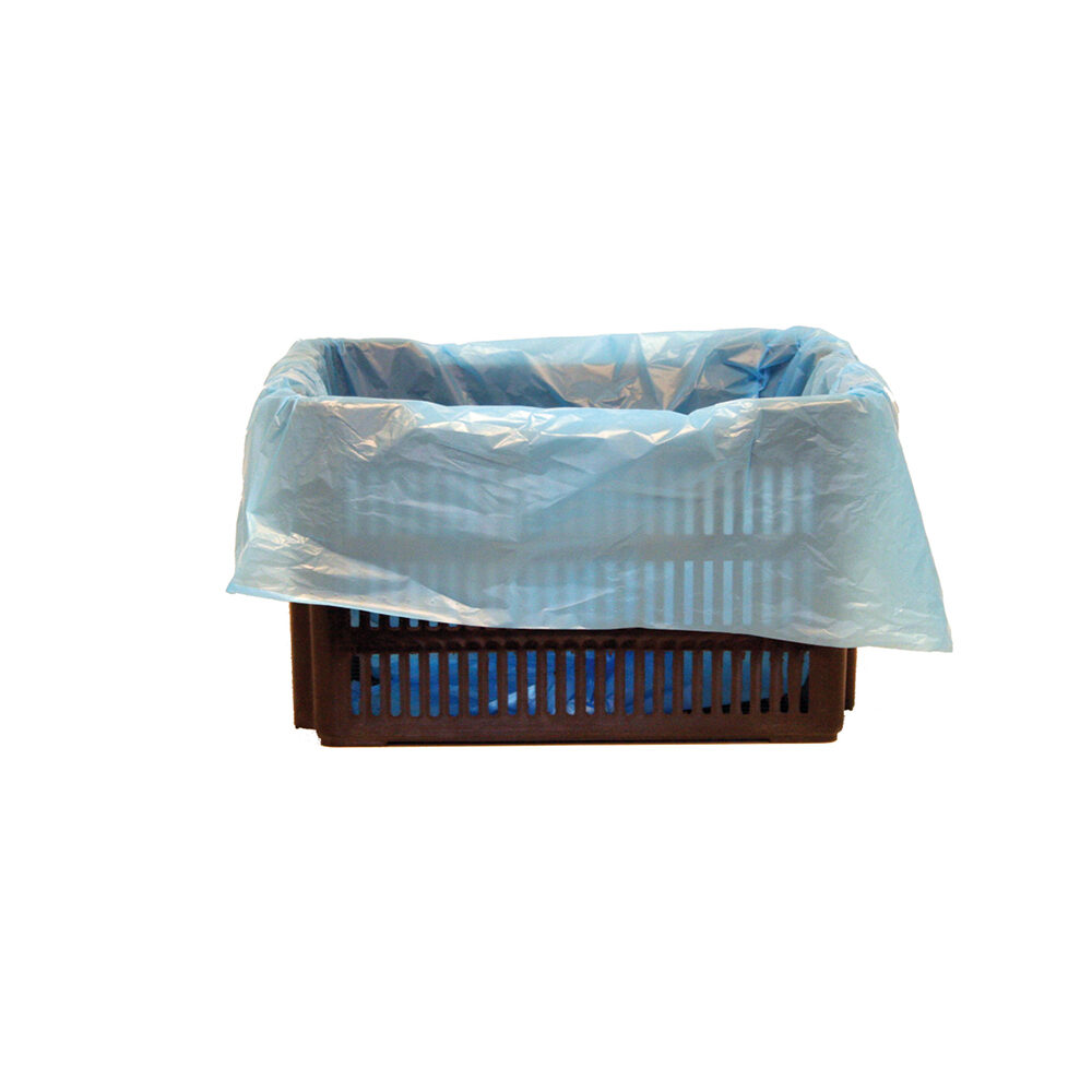 C/10X25ST SACS A BAC BLEU TRANSPARENT HDPE 70X44X120 20µm