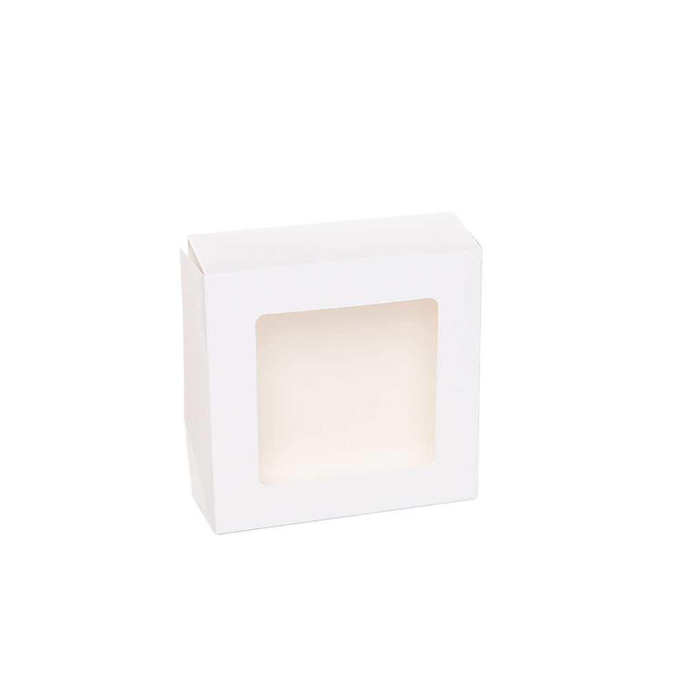 100xPATISSERIE BOX WINDOW 15/5 WHITE