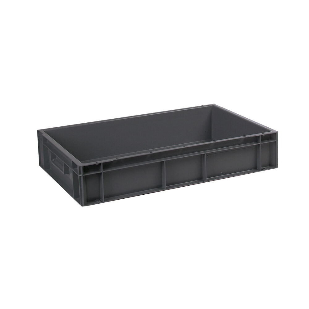 STACKABLE BOX TRAY GREY 60X40    H12 20L_