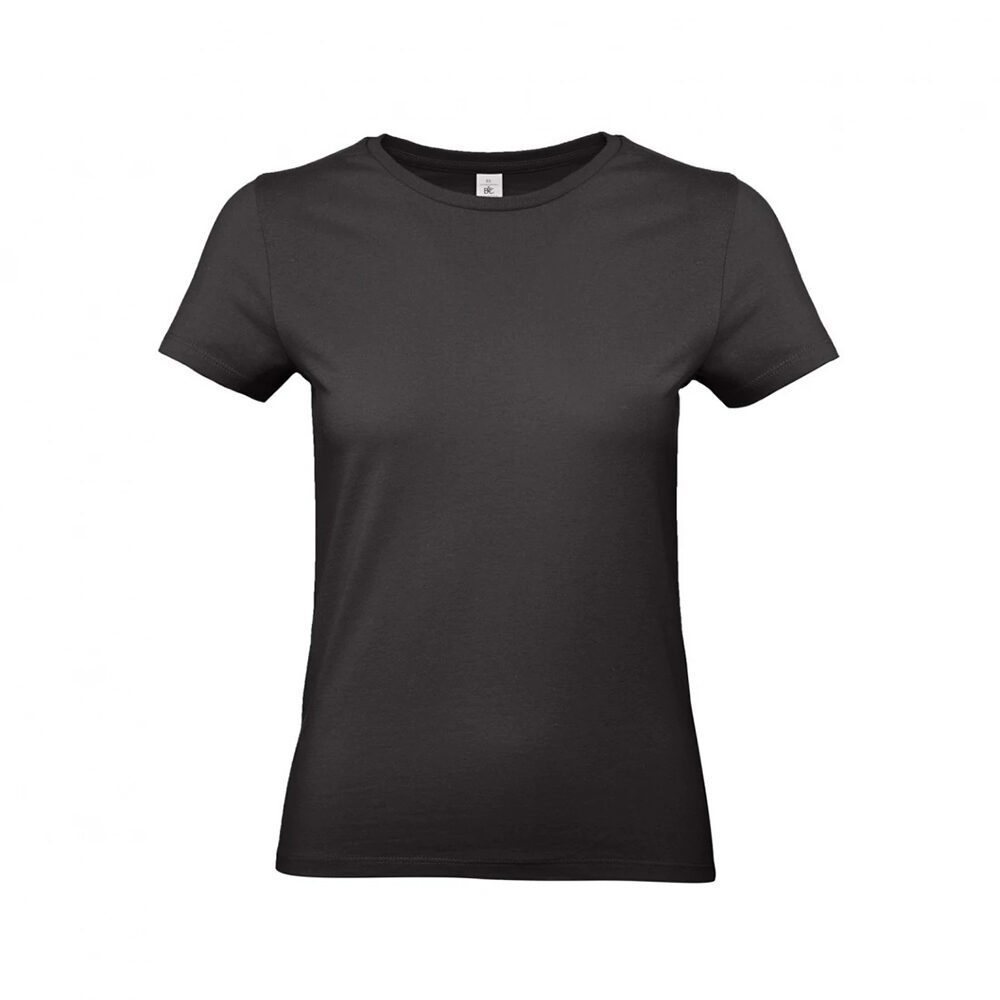 X1PC T-SHIRT A COL ROND NOIR DAMES XXL