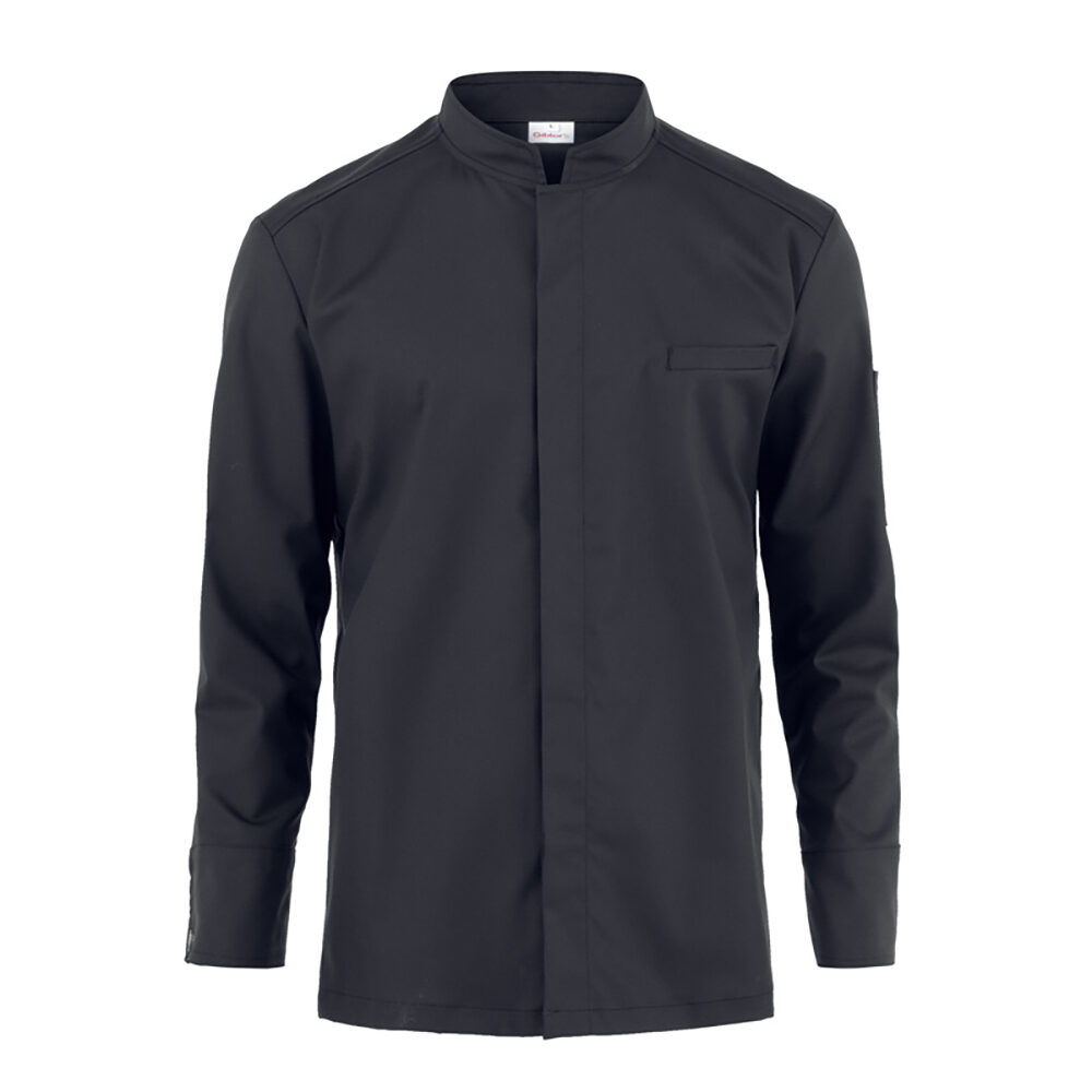 X1PC CHEF'S VEST MEN BLACK LORENZO