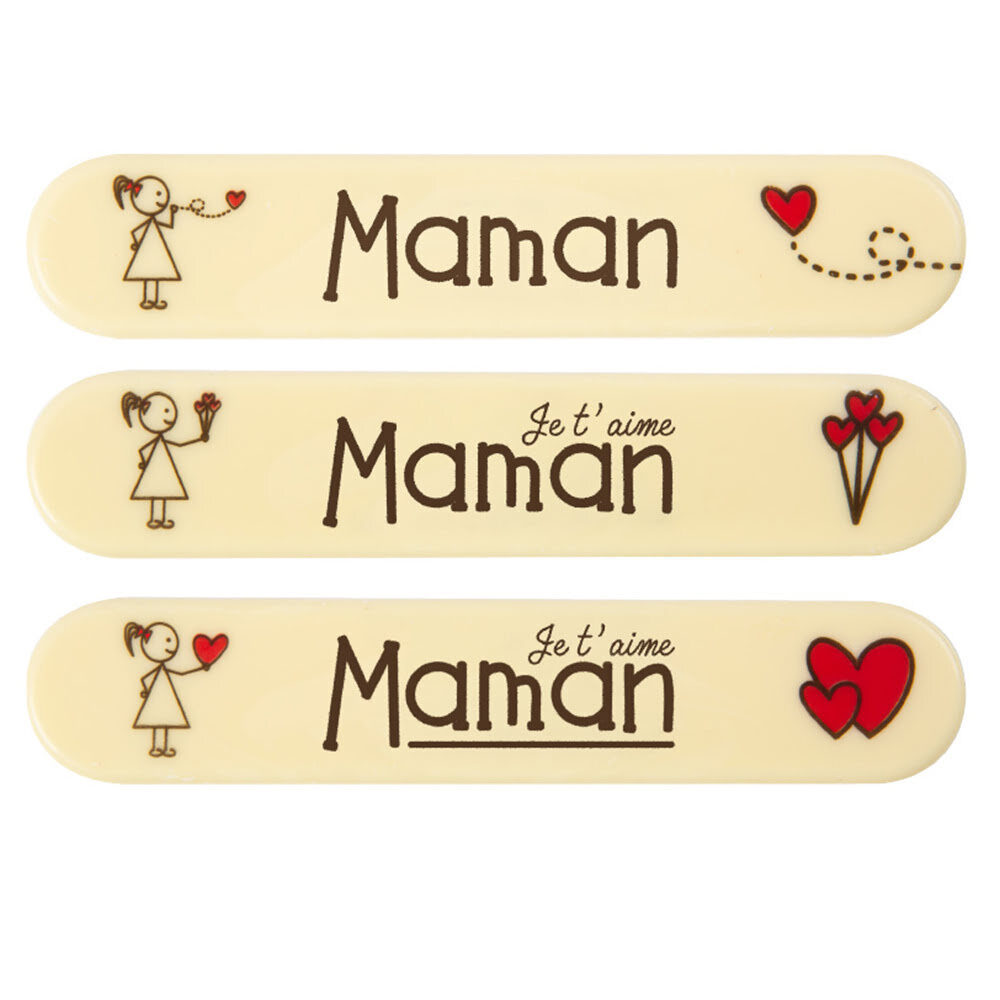 X35ST ASSORTIMENT ECLAIR MAMAN L.15X3CM WITTE CHOCOLADE10831