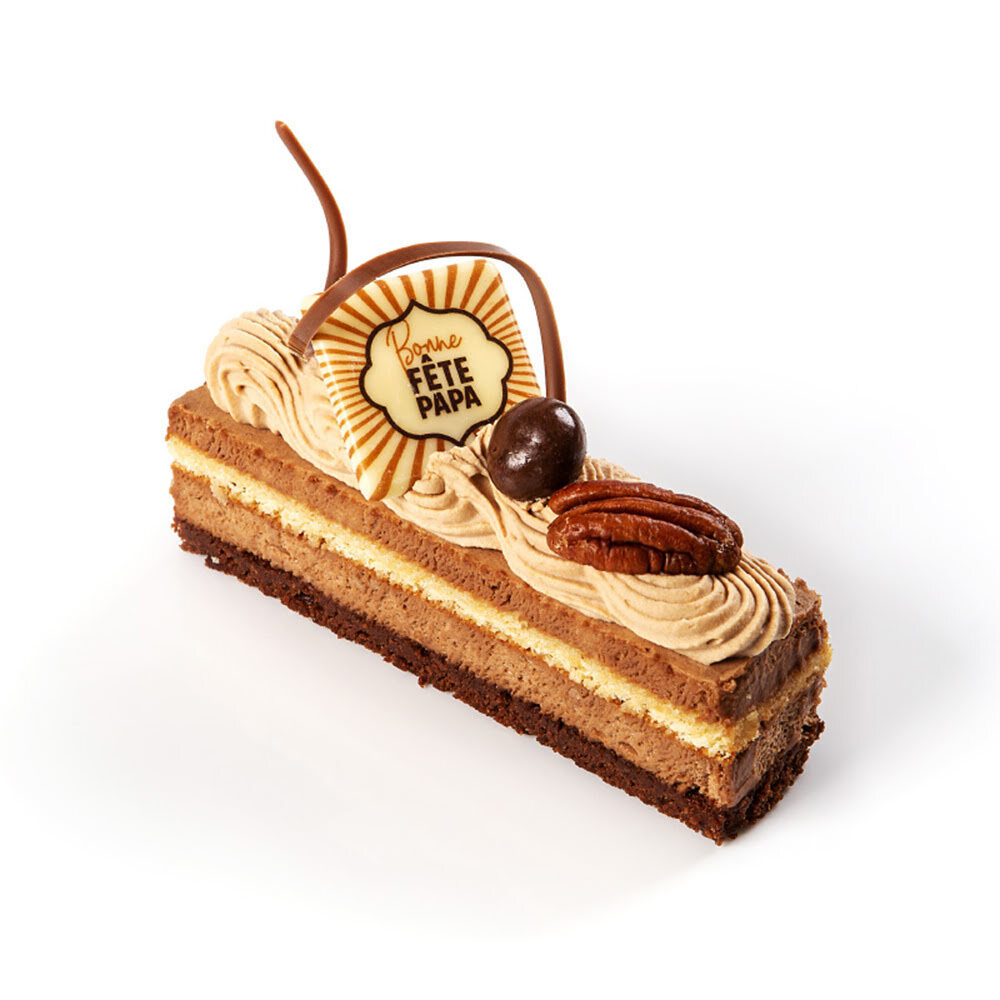 X120ST PLAATJE FIJNE VADERDAG 3,8 X 3,8CM CHOCOLADE 11042