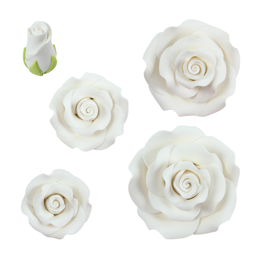 X 23PCS ROSES BLANC ASSORTMENT DRAGANT