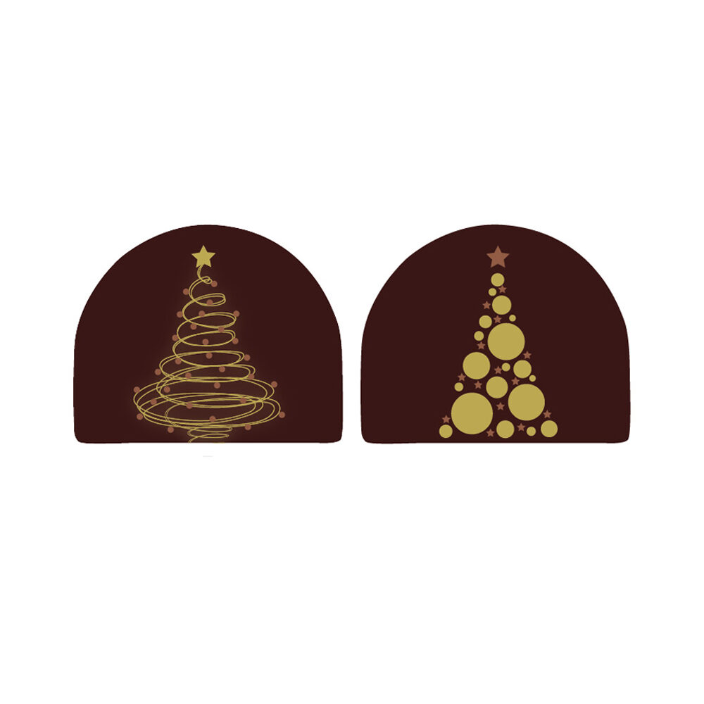 X 30PCS LOG CAKE END CHRISTMAS TREE