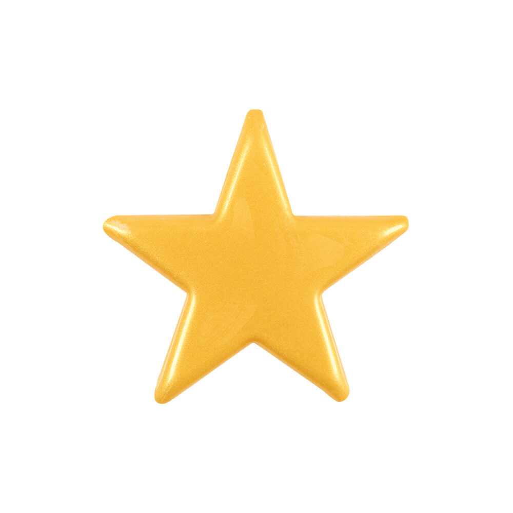 C/60PC.YELLOW STARS MED 5.5CM   13580%