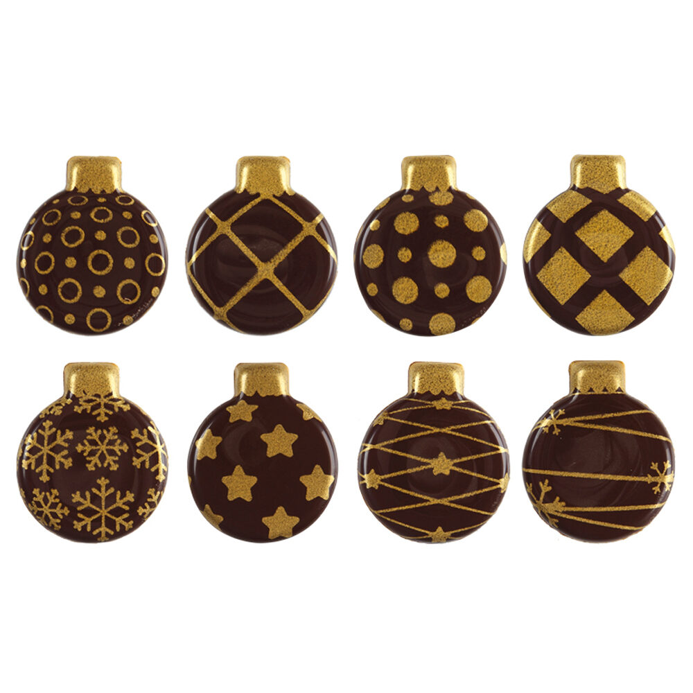C/300PC. CHRISTMAS BAUBLES CHOCO  13788