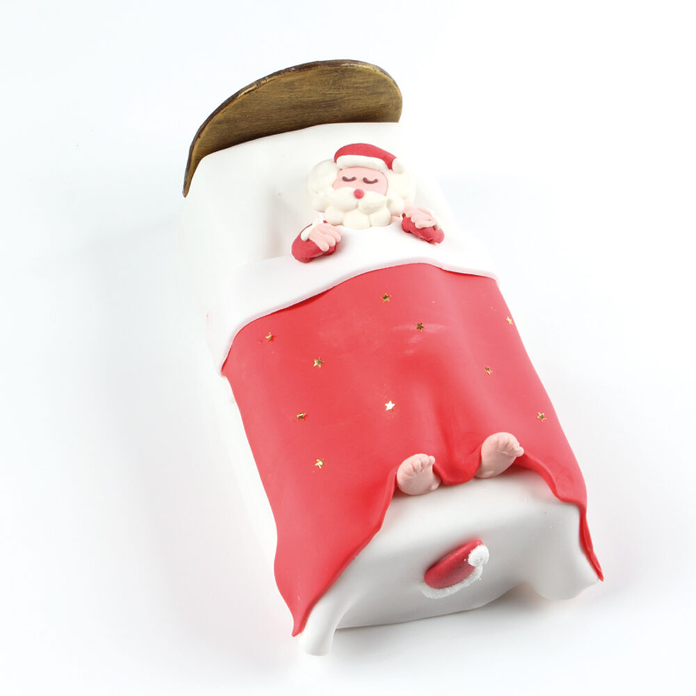 X 24PCS SANTA CLAUS IN BED 14346