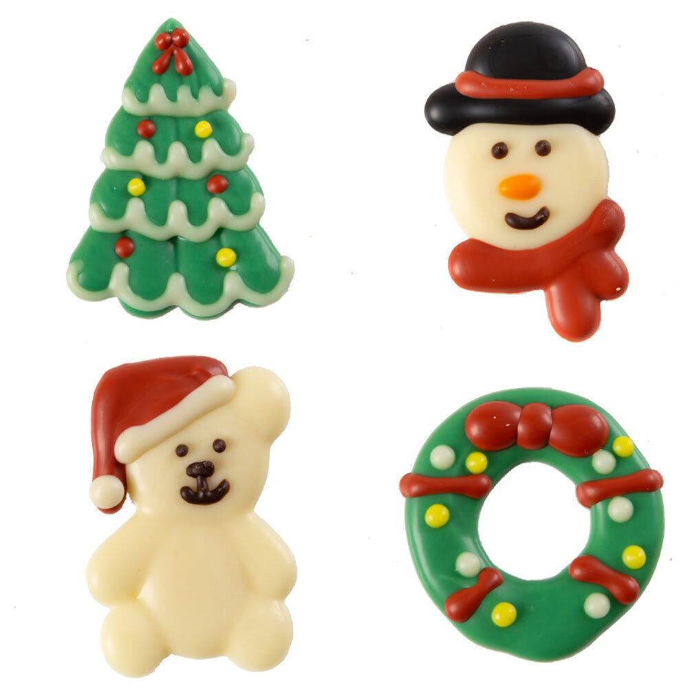 X60ST ASSORTIMENT KERST L.3X4CM CHOCOLADE 14488