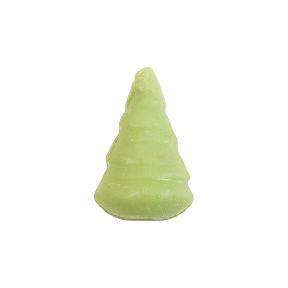 X96PC CHRISTMASS TREE GREEN 3D 3,5X2,5CM CHOCOLATE 14493