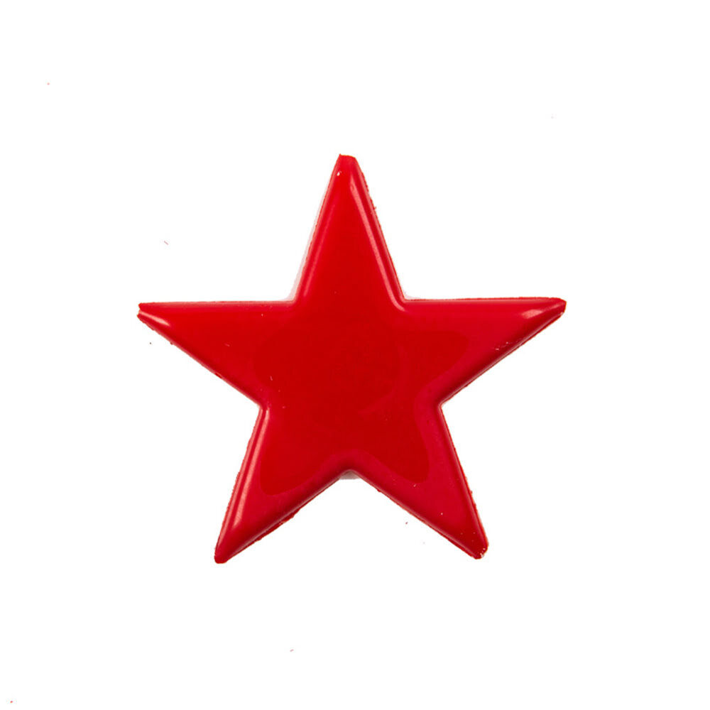 C/60PCS STAR MEDIUM RED 5,5CM 14637