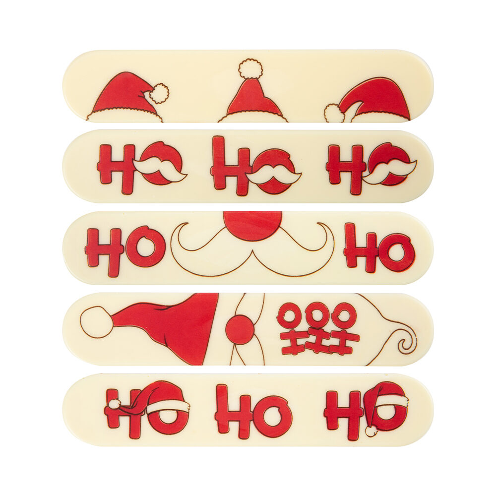 X35ST ASS. ECLAIR HO HO HO WIT/ROOD L.15X3CM CHOC 14726