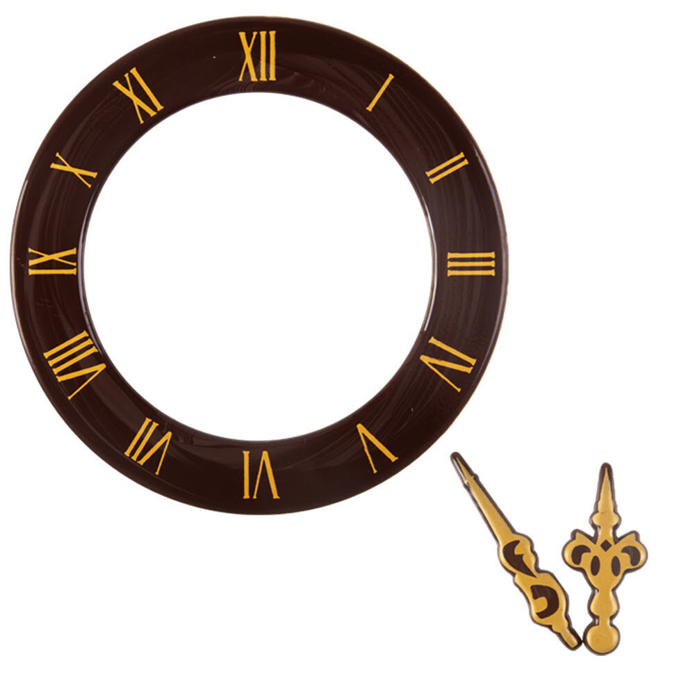 X10PC CLOCK 11CM CHOCOLATE 14735