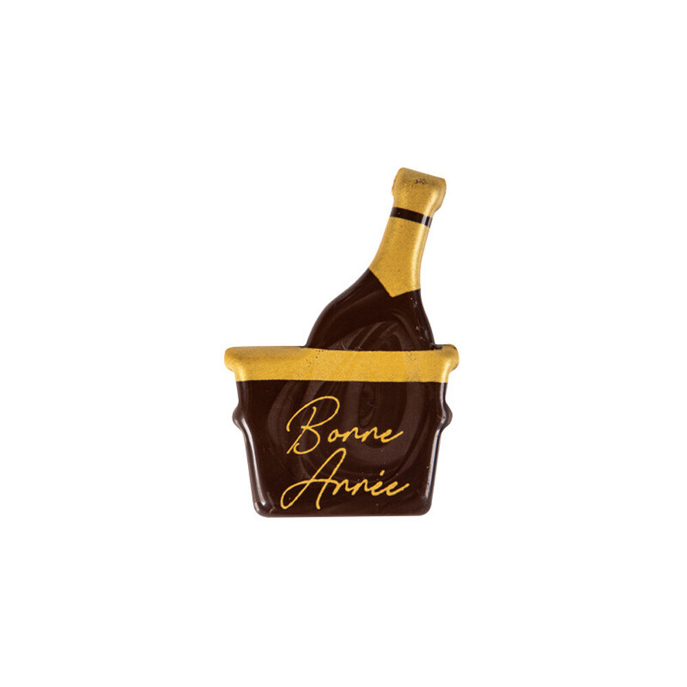 X120PC BOUTEILLE SEAU A CHAMPAGNE B.ANNEE L3,5X5,1 CHOC.