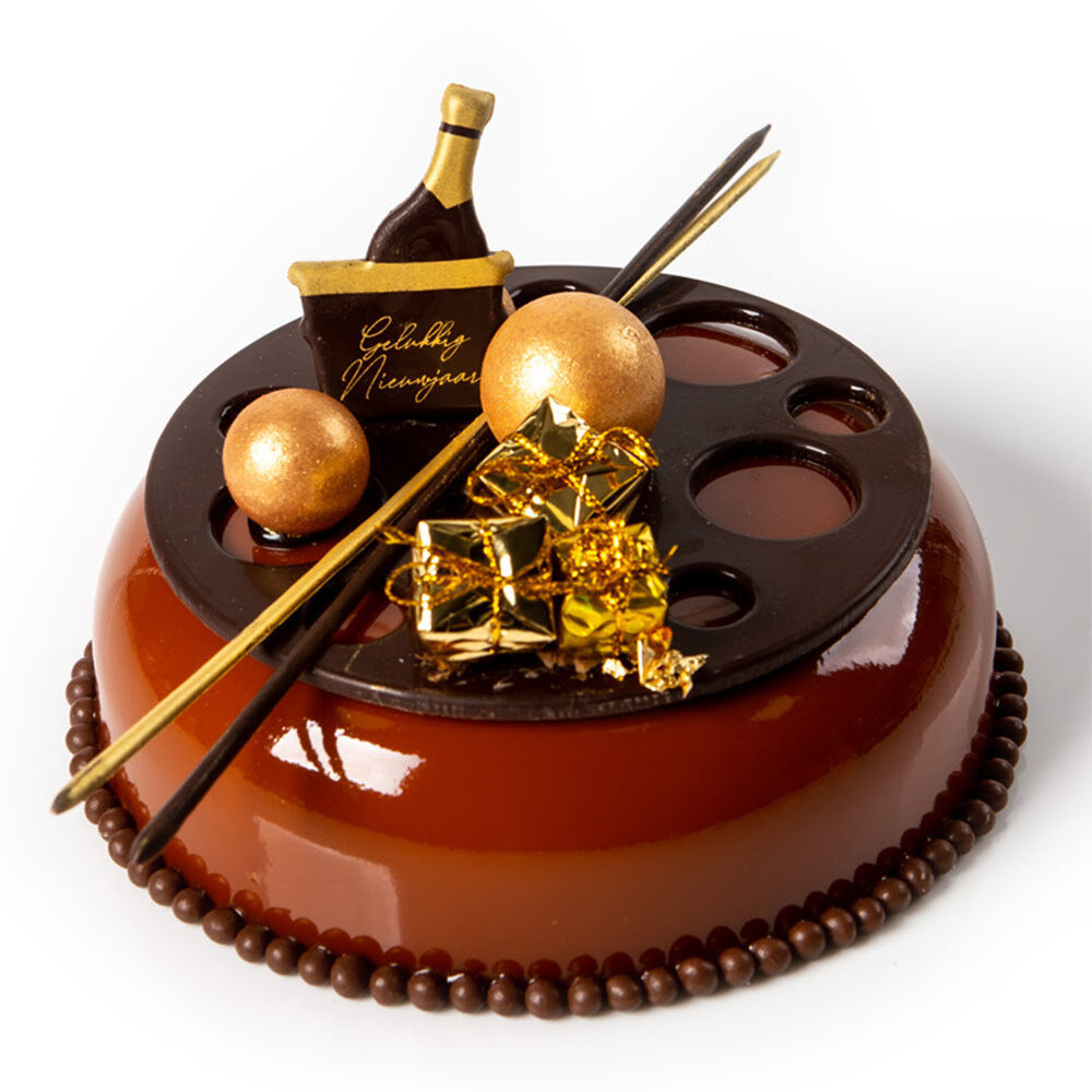 X120PC BOUTEILLE DANS SEAU A CHAMPAGNE G. NIEUWJAAR CHOC.