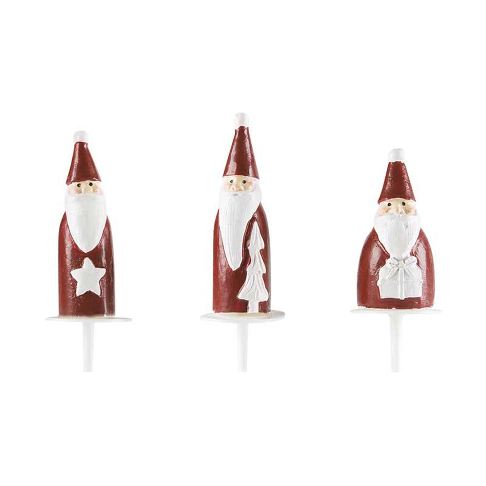 C/63PC SANTA CLAUS RIGHT RED POLYRESIN 15031