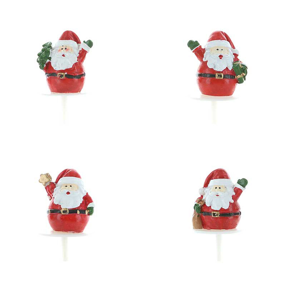 C/64PC SANTA CLAUS RED POLYRESIN 15038