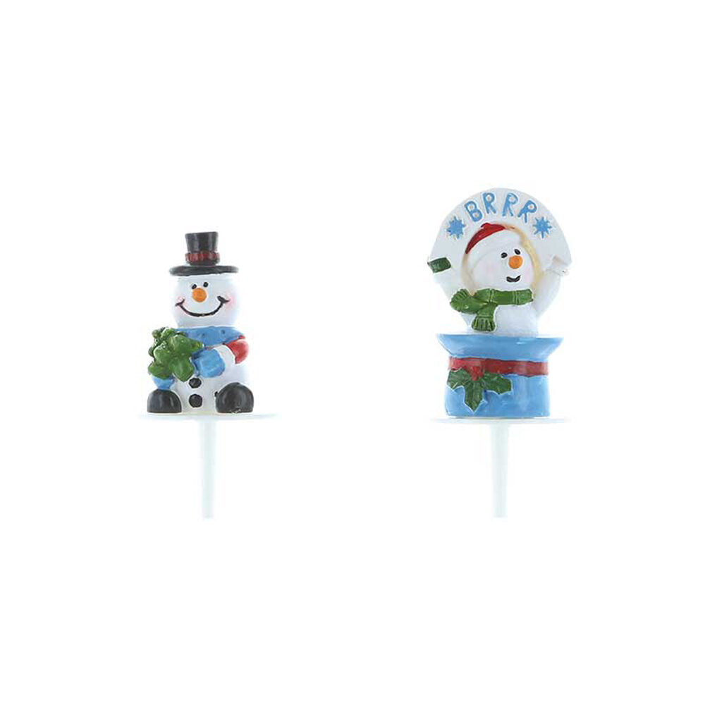 X64PC BONHOMME DE NEIGE SUR PIC H4CM PLASTIQUE 15063