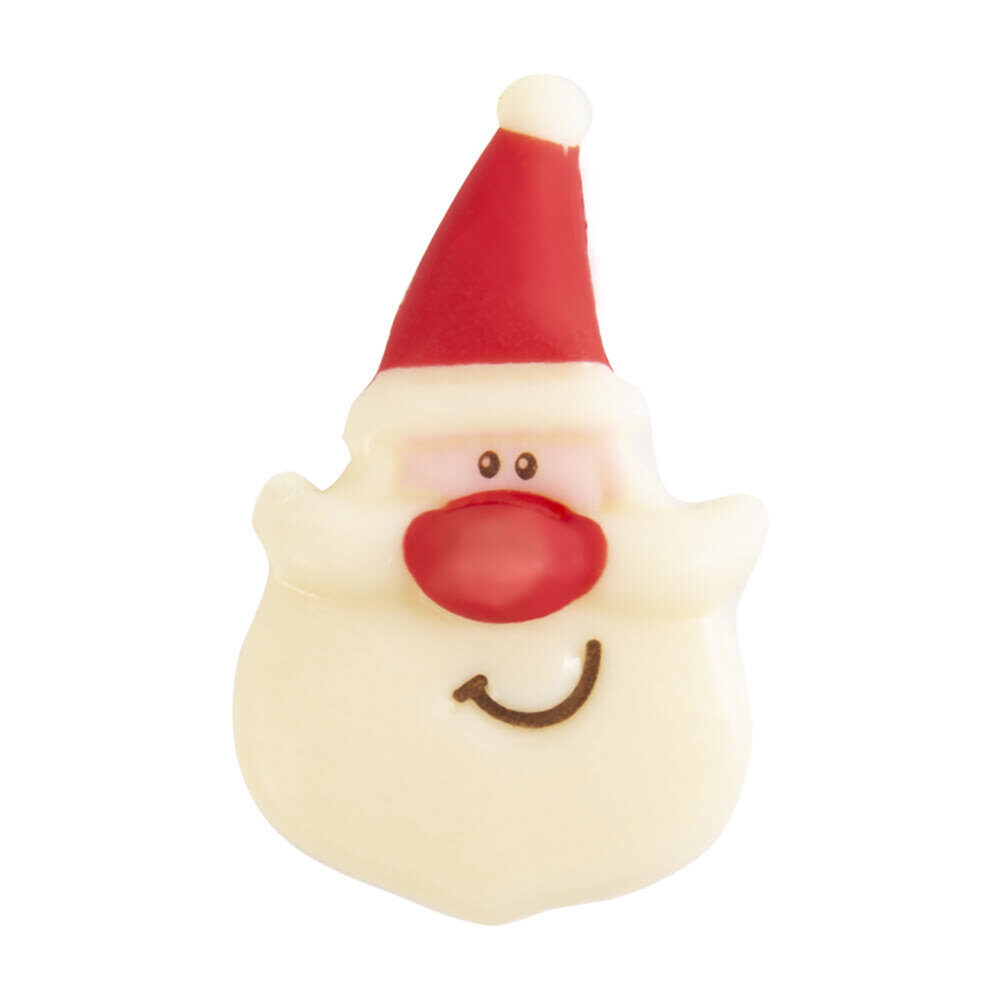 X120PC SMALL CHOC. SANTA HEADS 4.5X3CM  15086