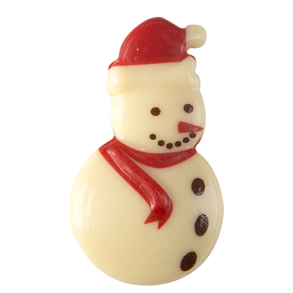 X120PC SNOWMAN RED HAT L5X3CM CHOCOLATE 15183