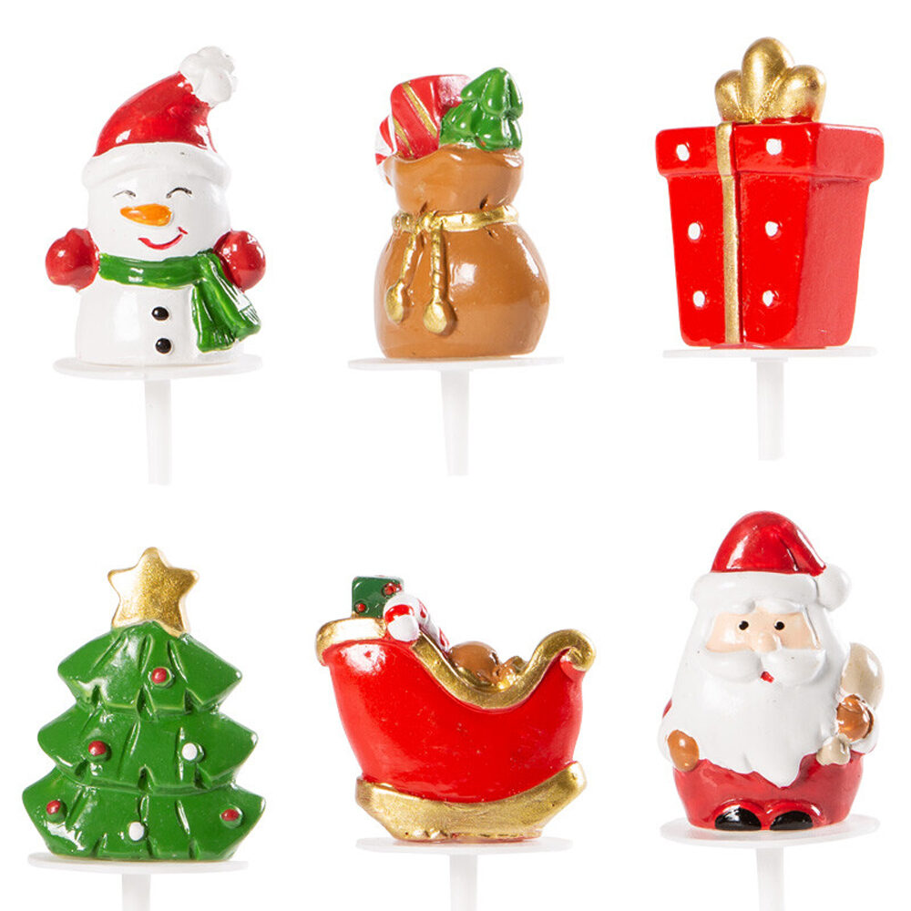 X60PC ASSORTIMENT FIGURINES DE NOEL H.4CM PLASTIQUE 15297