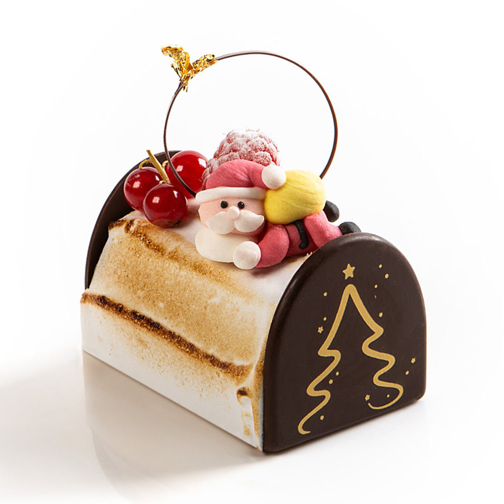 X42PC SANTA WITH YELLOW BAG L3 X 2CM SUGAR 15299