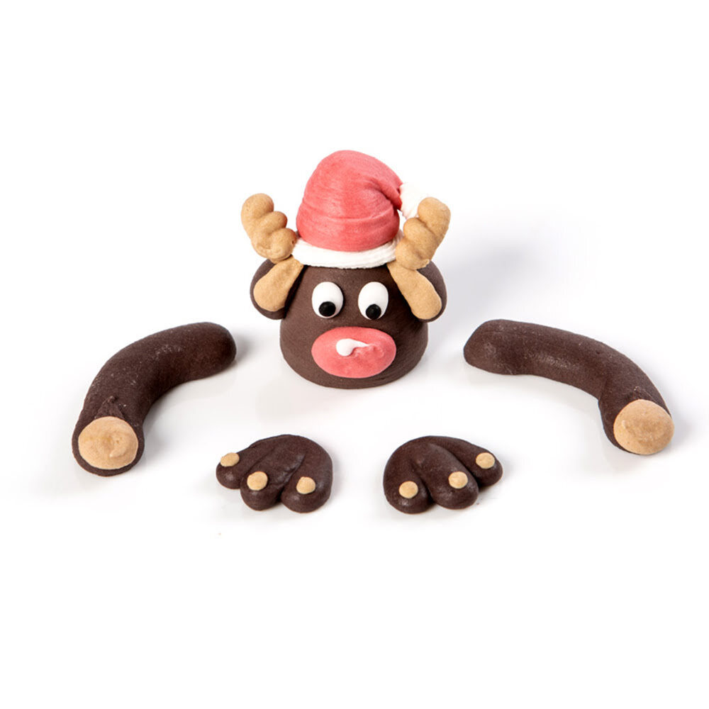 C/40PCS. ENSEMBLE RUDOLPH 3CM 15363