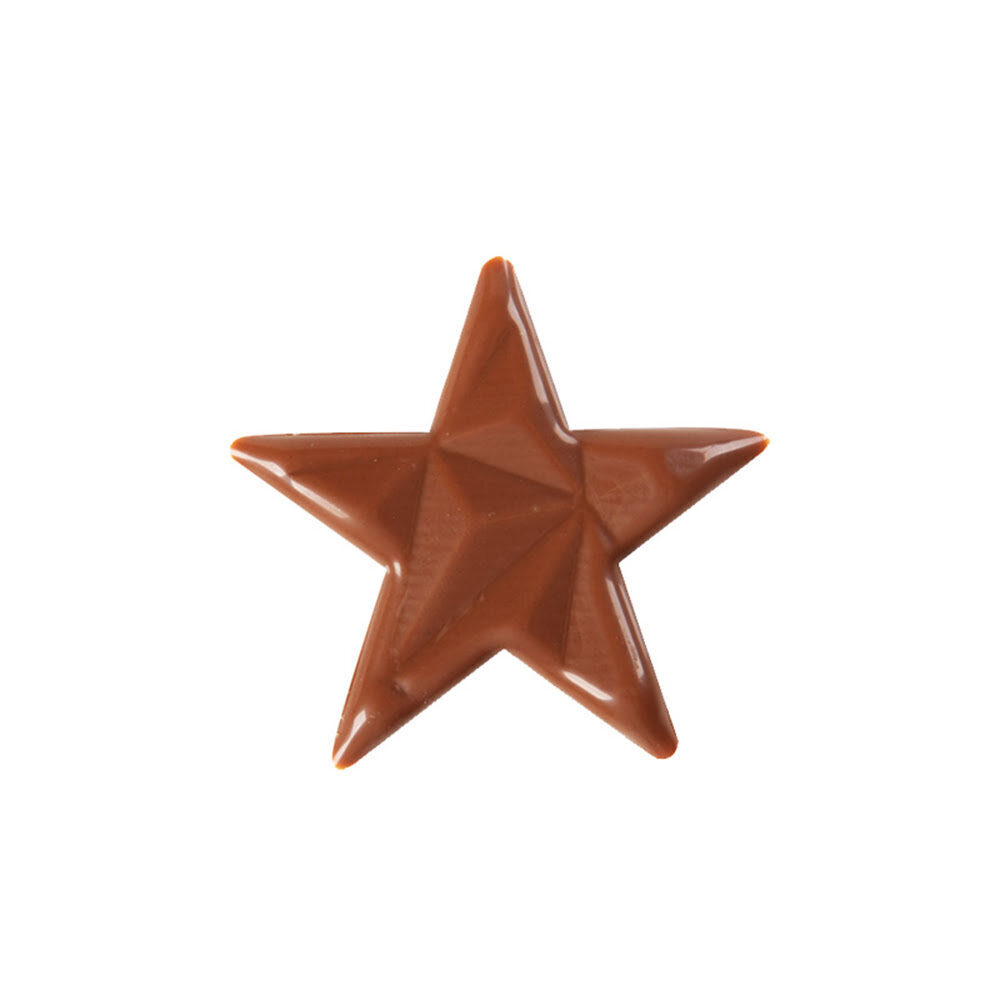 X60ST STER BRUIN RELIEF D.5,5CM CHOCOLADE 15414