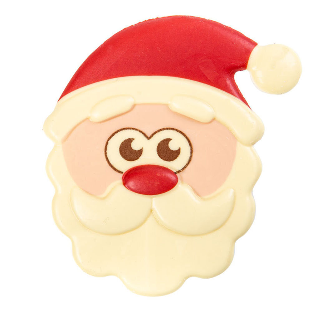 X10PC HEAD OF SANTA CLAUS H.10CM CHOCOLATE 15498
