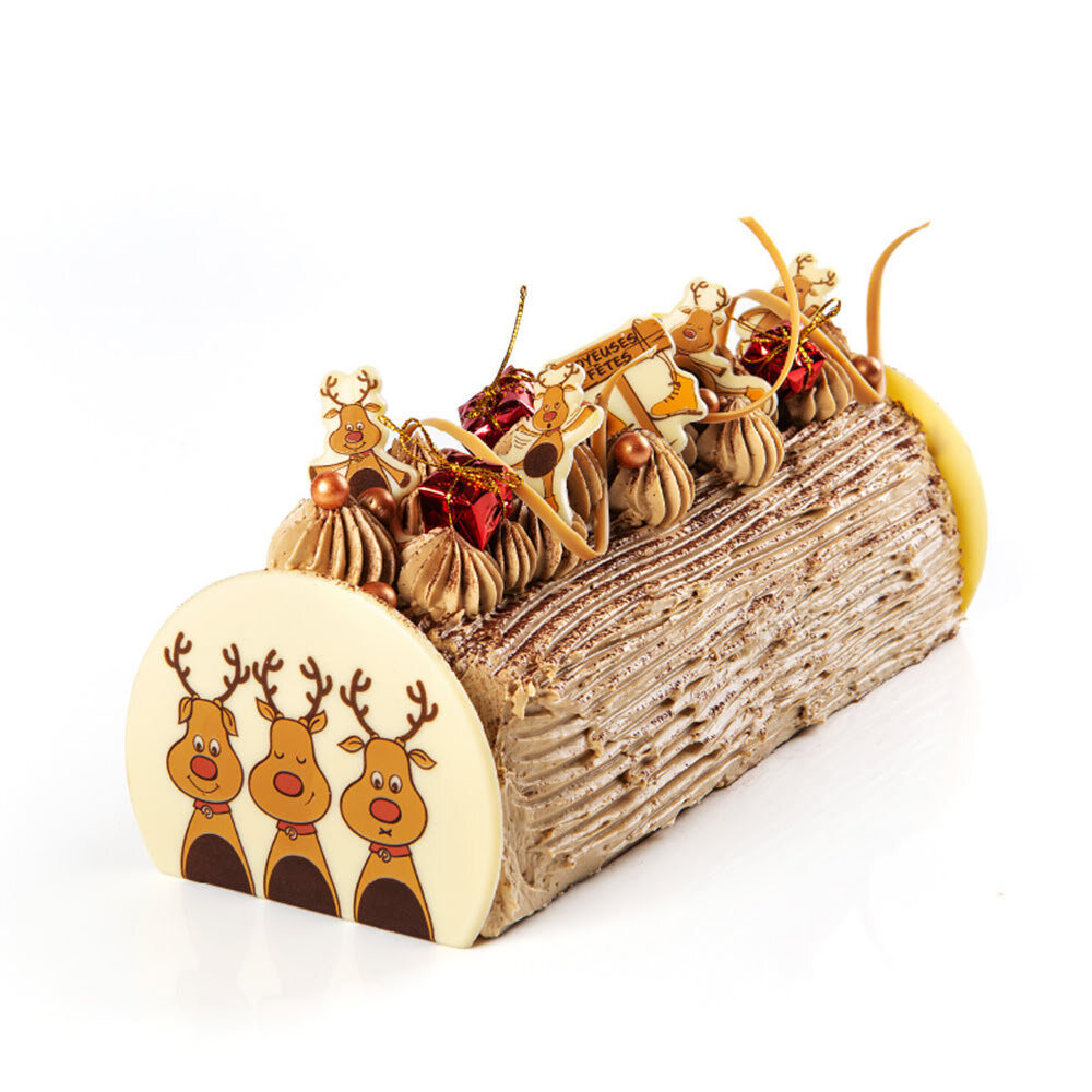 X100ST PL. JOYEUSES FETES IJSSCHAATS L.4,4X3,7CM CHOC.15558