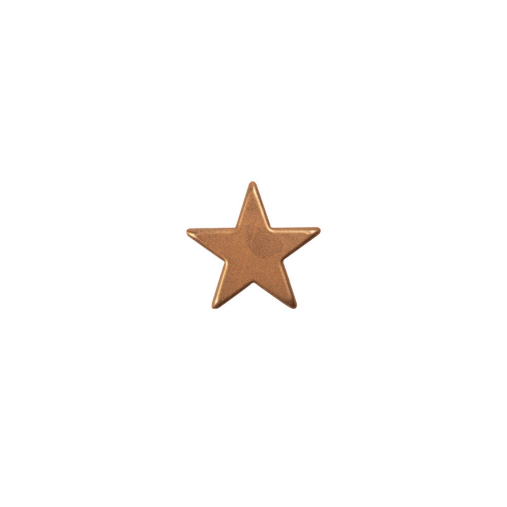 X175PC STAR BRONZE D.2,5CM CHOCOLATE 15574