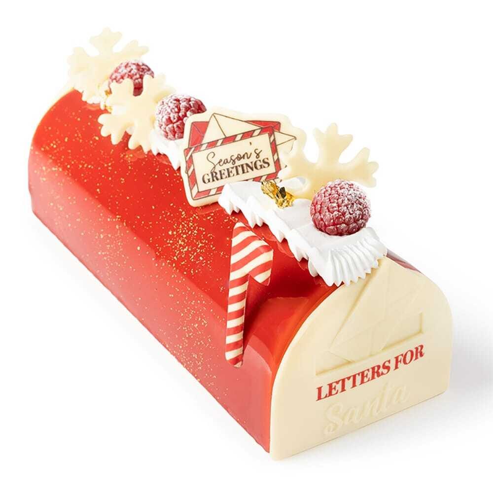 X30PC EM. BUCHE LETTERS FOR SANTA BLANC L.8X7CM CHOC 15596