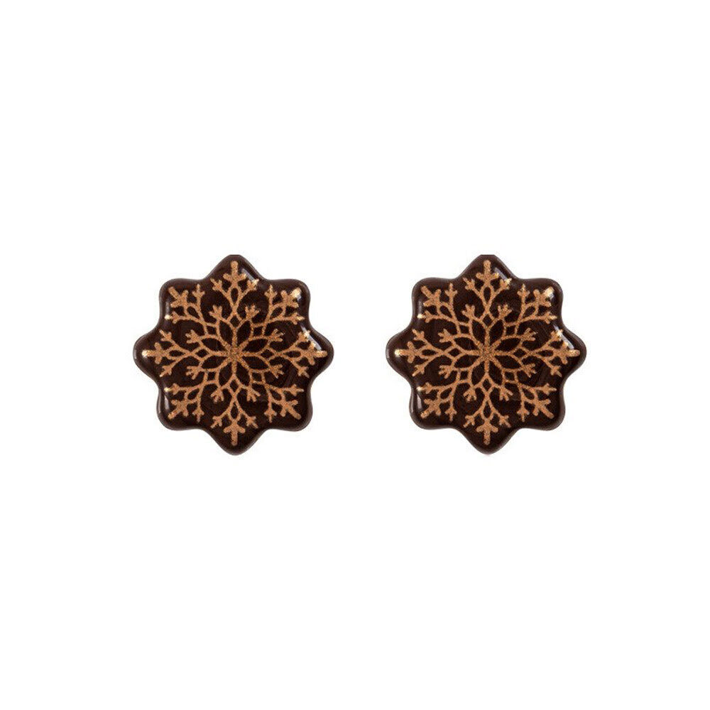 C/175PCS. FLOCON DE NEIGE 3CM CHOCOLAT 15674