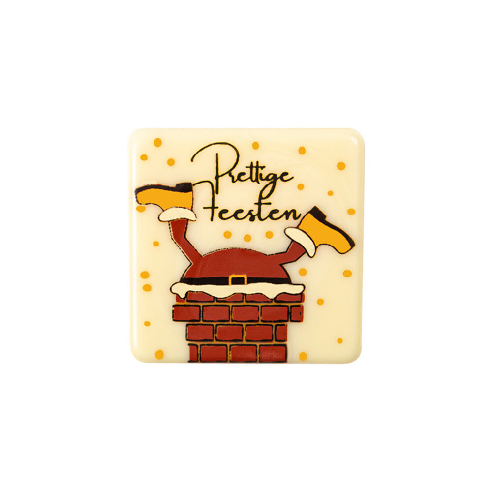 X120PC PL. PRETTIGE FEESTEN CHIMNEY 3,8X3,8CM CHOC. 15724