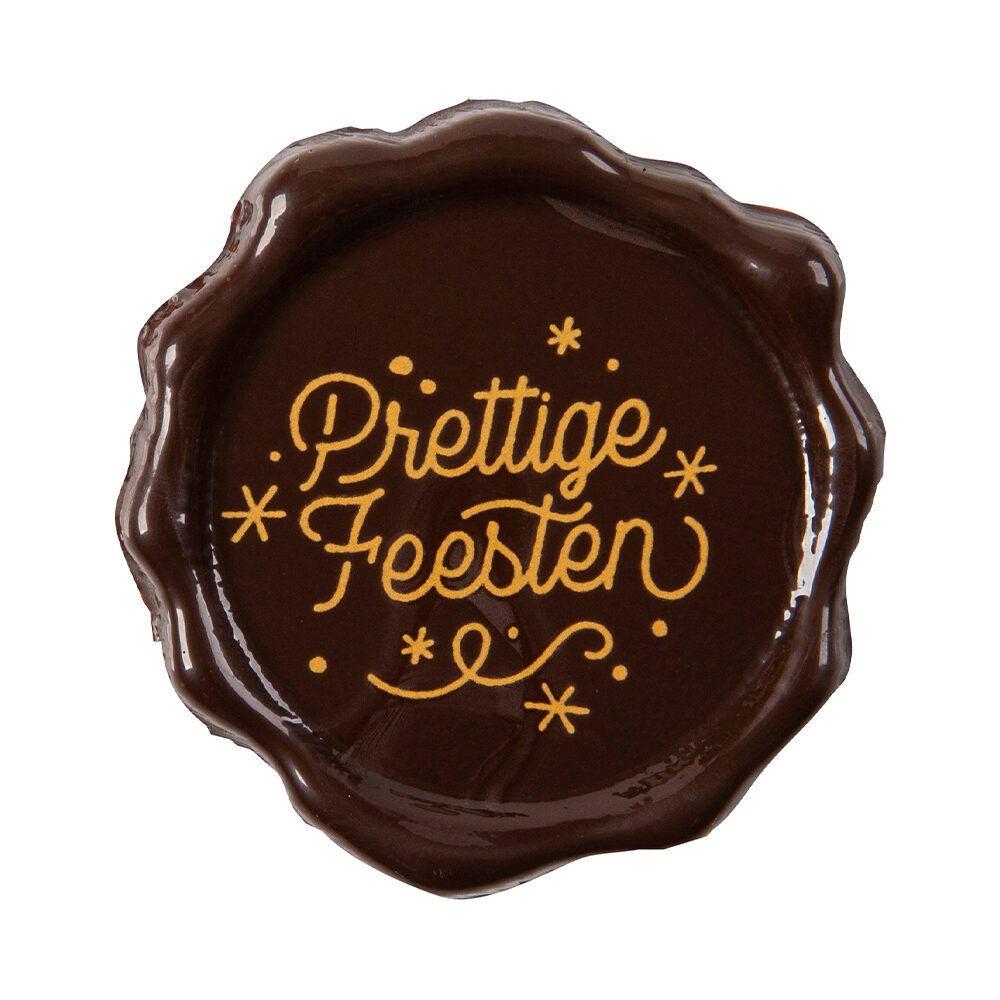 X120PC TAMPON PRETTIGE FEESTEN D.3,8CM CHOCOLAT FOND.15852