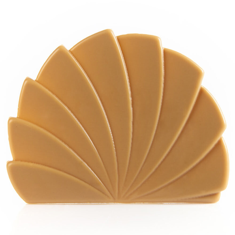 X40PC CAKE END WAVY L9X8CM CHOCOLATE CARAMEL 15855
