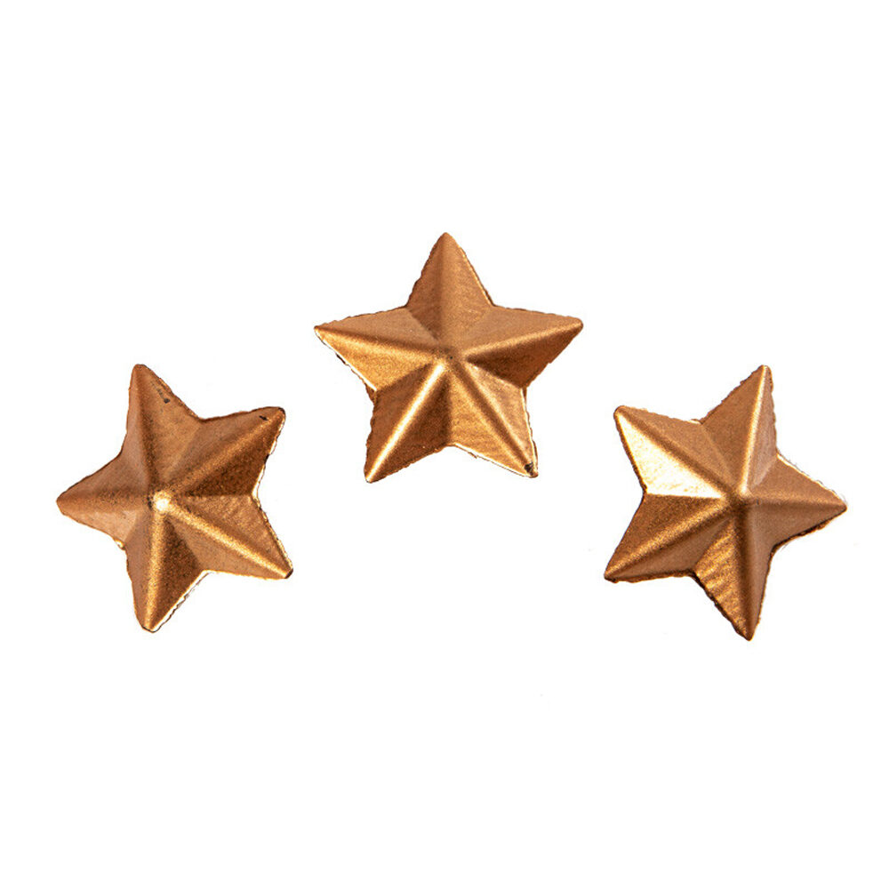 X128PC ETOILE BRONZE 3D D.2,5CM CHOCOLAT 15870